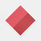Custom Tomato Red Split Paper Napkins Serviette (Ecke)