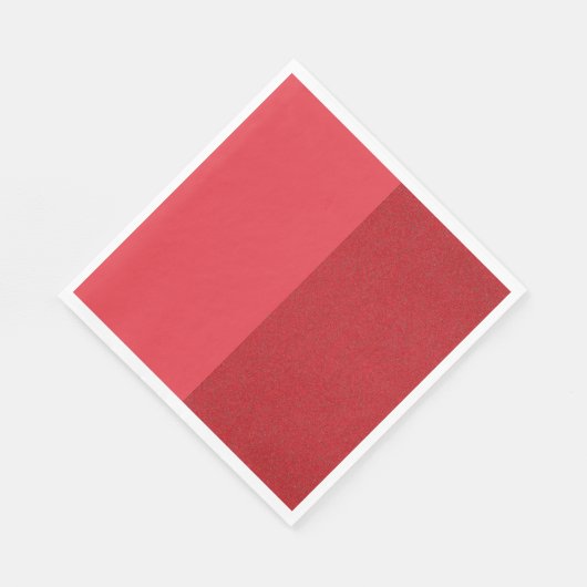 Custom Tomato Red Split Paper Napkins Serviette (Ecke)