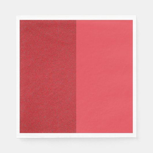 Custom Tomato Red Split Paper Napkins Serviette (Vorderseite)