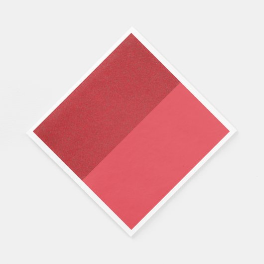 Custom Tomato Red Split Paper Napkins Serviette (Ecke)