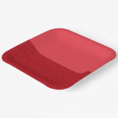 Custom Tomato Red Split Paper Plates Pappteller (Gewinkelt)