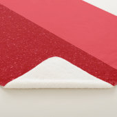 Custom Tomato Red Split Sherpa Blanket Sherpadecke (3/4)