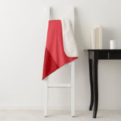 Custom Tomato Red Split Sherpa Blanket Sherpadecke (Beispiel)