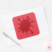 Custom Tomato Red Spritzer Stickers (Umschlag)