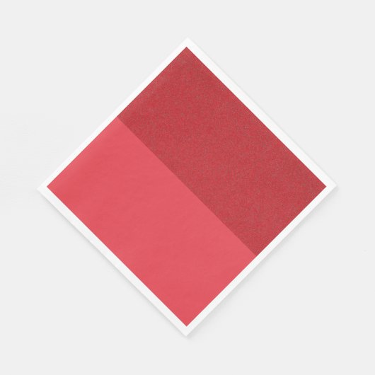 Custom Tomato Red Textured Paper Napkins Serviette (Ecke)