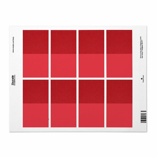 Custom Tomato Red Top Texture Shipping Labels (Vorne)