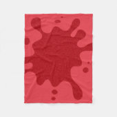 Custom Tomato Red Tropfen Fleece Blanket (Vorderseite)