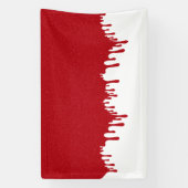 Custom Tomato Red Tropfen Gloss Banner (Vertikal)
