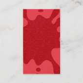 Custom Tomato Red Tropfen Gloss Flat Platzkarte (Vorderseite)