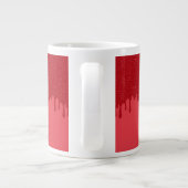 Custom Tomato Red Tropfen Jumbo Tasse (Rückseite)