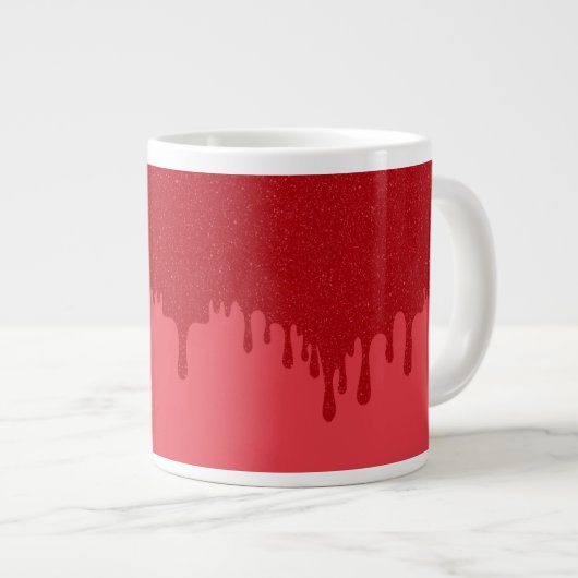 Custom Tomato Red Tropfen Jumbo Tasse (Vorderseite Rechts)