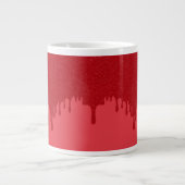 Custom Tomato Red Tropfen Jumbo Tasse (Vorderseite)