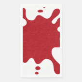 Custom Tomato Red Tropfen Musterpapier Napkins Serviette (Vorderseite)