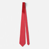 Custom Tomato Red Tropfen Pattern Neck Tie Krawatte (Vorderseite)