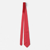 Custom Tomato Red Tropfen Pattern Neck Tie Krawatte (Rückseite)