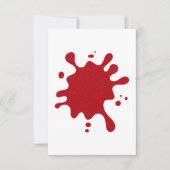 Custom Tomato Red UAWG Flat Response Card RSVP Karte (Vorderseite)