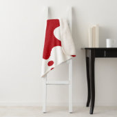 Custom Tomato Red & White Splash Sherpa Blanket Sherpadecke (Beispiel)
