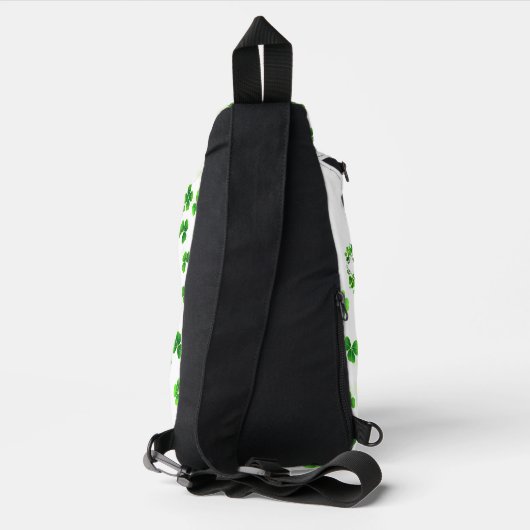 Custom Top O' Mornin' Kleeblatt Crossbody Bag (Rückseite)