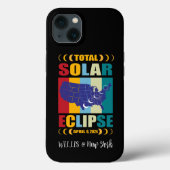 Custom Total Solar Eclipse 2024 iPhone Case (Rückseite)