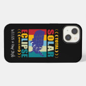 Custom Total Solar Eclipse 2024 iPhone Case Hülle (Rückseite (Horizontal))