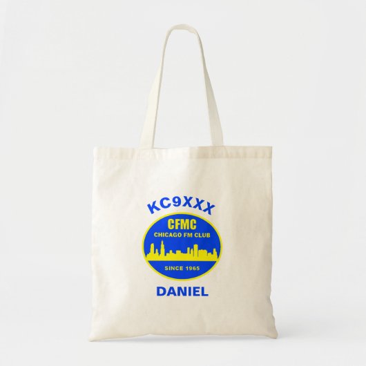 Custom Tote Bag mit/Callsign & Name (Optionen) Tragetasche (Vorne)