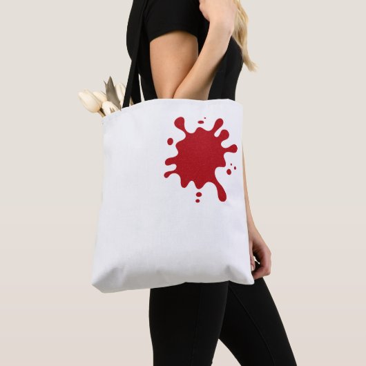 Custom Tote Bag – Red Splash Print Tasche (Von Nahem)
