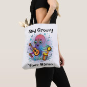 Custom Tote Bag | Retro Octopus | Name & Text Tasche (Von Nahem)