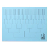 Custom tournament draw template for 64 players notizblock (Vorderseite)