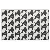 Custom Toy Poodle Dog Silhouette Stoff (Fat Quarter (45,7 x 55,9 cm))