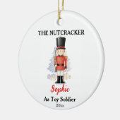 Custom Toy Soldier Nutcracker Photo Christmas Keramik Ornament (Links)