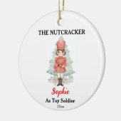 Custom Toy Soldier Nutcracker Photo Christmas Keramik Ornament (Links)