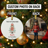Custom Toy Soldier Nutcracker Photo Christmas Keramik Ornament