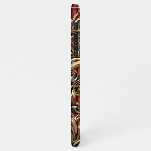 Custom Traditional Scottish Tartan Karos Pattern iPhone Hülle (Linke Seite)