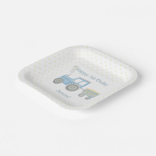 Custom Traktor Birthday Teller (Gewinkelt)