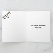Custom Traktor Country Barn Rustic Wedding Card Karte (Innenseite)