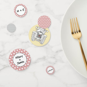 Custom Traktor Country Wedding Table Confetti Konfetti