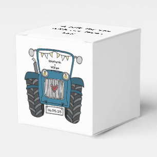 Custom Traktor Country Wedding Themed Favor Box Geschenkschachtel