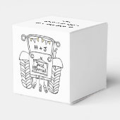 Custom Traktor Country Wedding Themed Favor Box Geschenkschachtel (Rückseite)