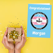 Custom Transgender Pride Sobriety Card Karte