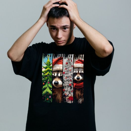 Custom Trash Panda Weihnachtsfest T-Shirt