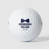 Custom Trauzeuge Trauzeuge Navy Blue Wedding Golfball (Vorderseite)