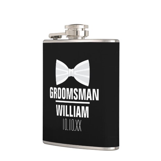 Custom Trauzeuge Trauzeuge Wedding Flachmann (Links)