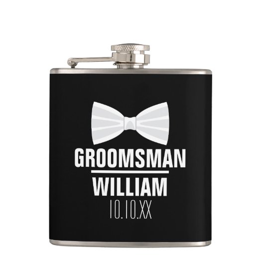 Custom Trauzeuge Trauzeuge Wedding Flachmann (Vorderseite)