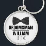 Custom Trauzeuge Trauzeuge Wedding Schlüsselanhänger<br><div class="desc">Personalisieren Sie den Namen für Ihren Trauzeuge,  Trauzeuge oder jeden anderen Hochzeitsgast. Entwickelt von Thisisnotme©</div>