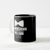 Custom Trauzeuge Trauzeuge Wedding Zweifarbige Tasse (Vorderseite Links)