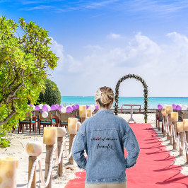 Custom Trauzeugin Wedding Junggeselinnen-Abschied Jeansjacke