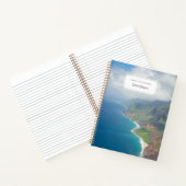 Custom Travel Notebook Kauai Hawaii Beach Foto Notizblock (Innenseite)