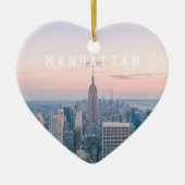 Custom Travel NYC Manhattan New York Keramik Ornament (Vorne)
