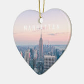 Custom Travel NYC Manhattan New York Keramik Ornament (Links)