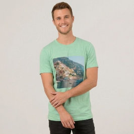 Custom Travel Photo Unisex T-Shirt - Personalized  Tri-Blend Shirt